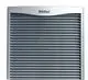 Vaillant-Gerät mit horizontalen Längsrippen und markanten Lüftungsschlitzen in neutraler Farbausführung. Das Design ist funktional und modern.